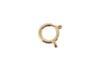 Пружинное кольцо 18K 18k Ожерелье Продается Крошечное Ремонт Одиночное Украшение Часть ожерелья Застежка SVP-79, Золото, 9 мм, Золото, Фурнитура, Поштучно, Деталь, Мужское/Женское,