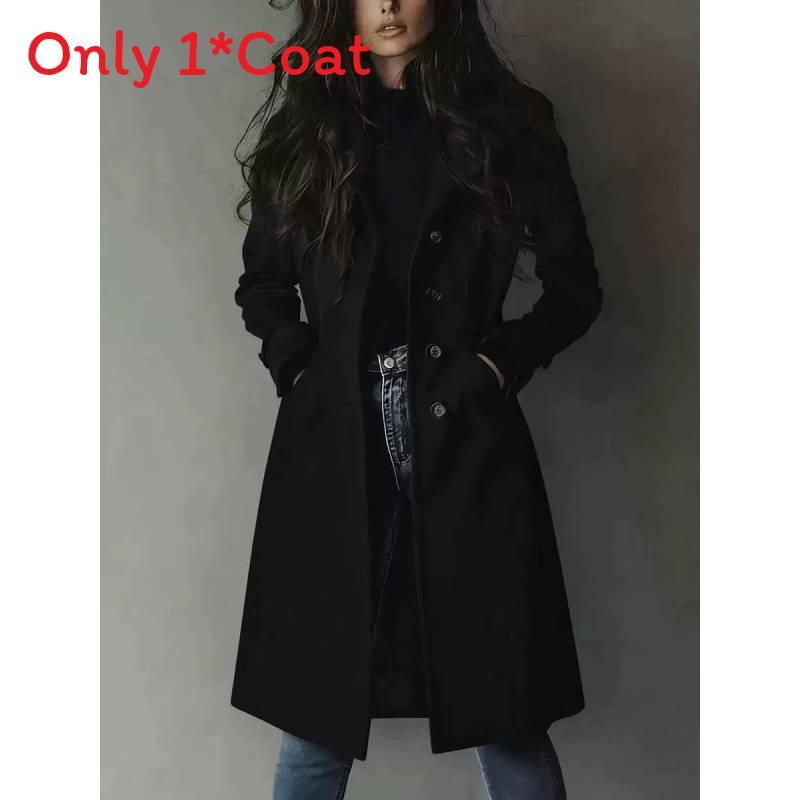 Long Sleeve Classic Womens Blazer With Notched Collar And Waist Cinch For Office Wear