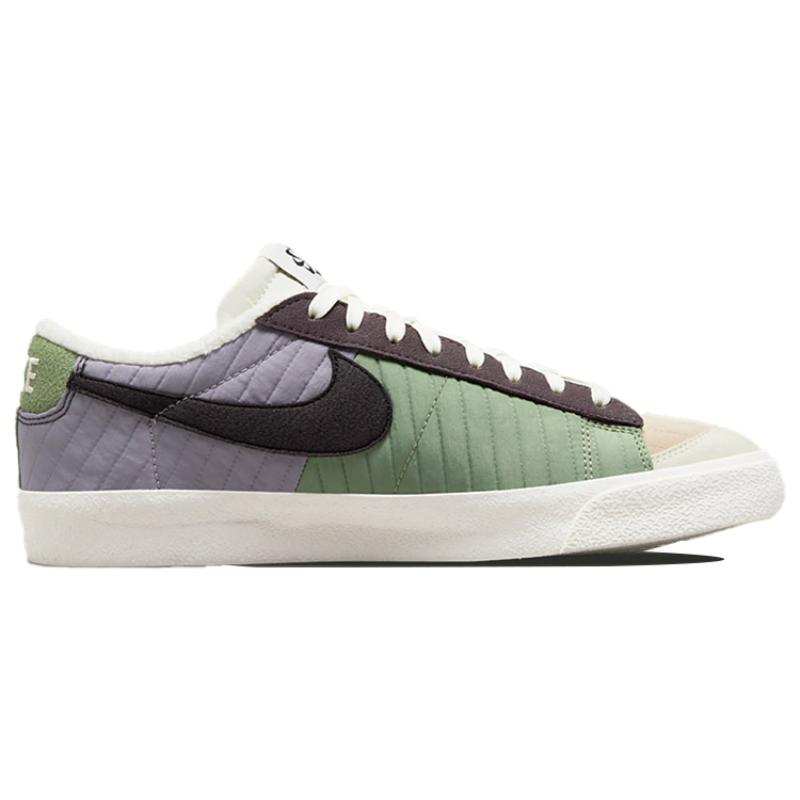 Nike Blazer 77 Low Premium Medium Olive Cave Purple Sneakers Skateboard Shoes DD8026-500