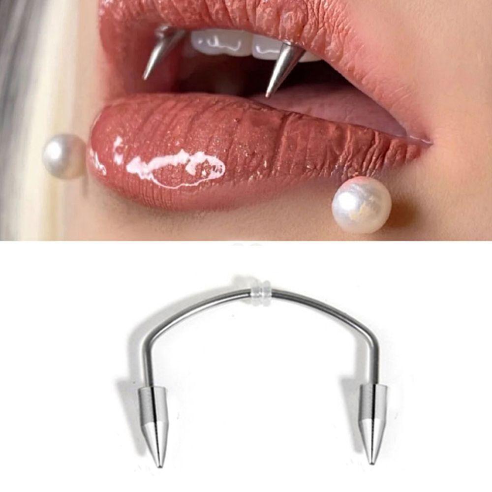 Septum Piercing Korean Style Lips Ring Puncture Mouth Ring Stainless Steel Women Piercing Jewelry