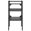 Bathroom Washbasin Stand with Sink Black Iron