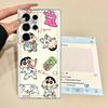 Phone Cover Case for Samsung Galaxy S25 Edge S22 FE S20 Plus Note 20 Ultra 10 S26 S21 S24 S23 Ultra Cute Crayons Shinchan
