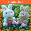 Bunny Plush Toy Keychain With Strawberry Design For Kids Gift And Bag Accessory