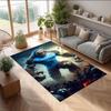 MARIO Printed Flannel Area Rug Non Slip Soft Polyester Floor Carpet Indoor Decor Mat for Bedroom Living Room Sofa