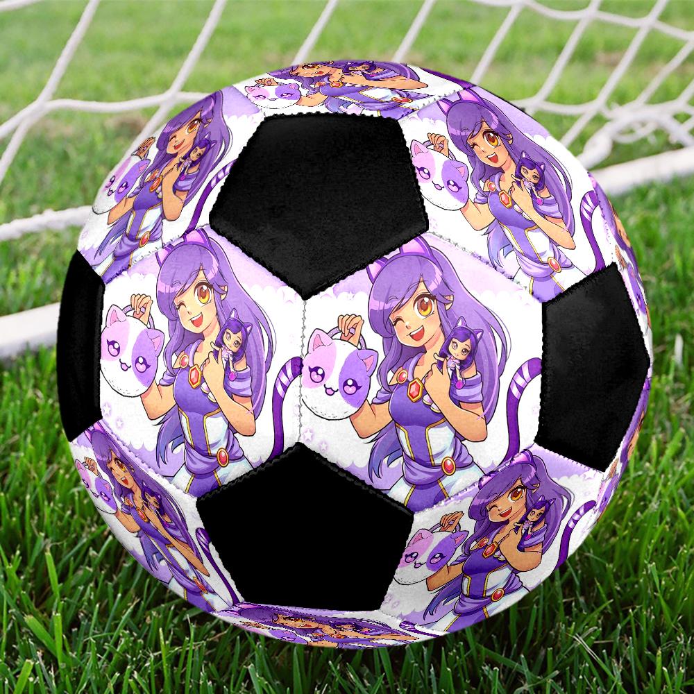 Aphmau Theme Size 5 Soccer Ball, Suitable for Both Indoor and Outdoor Matches, a Gift Suitable for Everyone.