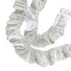 Cotton Heart Lace Trim: Handmade Pleated Accessories with Embroidery Thread