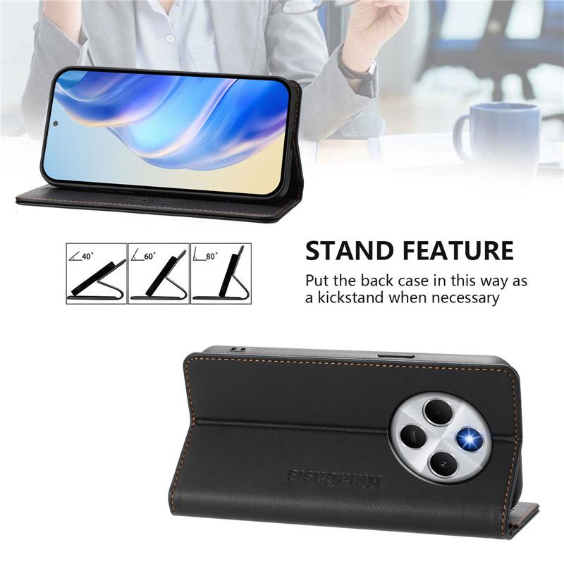 Роскошный антивор бумажник флип-чехол для телефона Xiaomi Poco C75 X7 C65 C61 M6 Plus X6 Neo F6 Pro 5G кожаные чехлы магнитный чехол