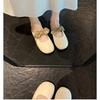 Hair~ Cute Big Round Head Bow Lazy Versatile Word and a Half Slippers Female Spring and Summer