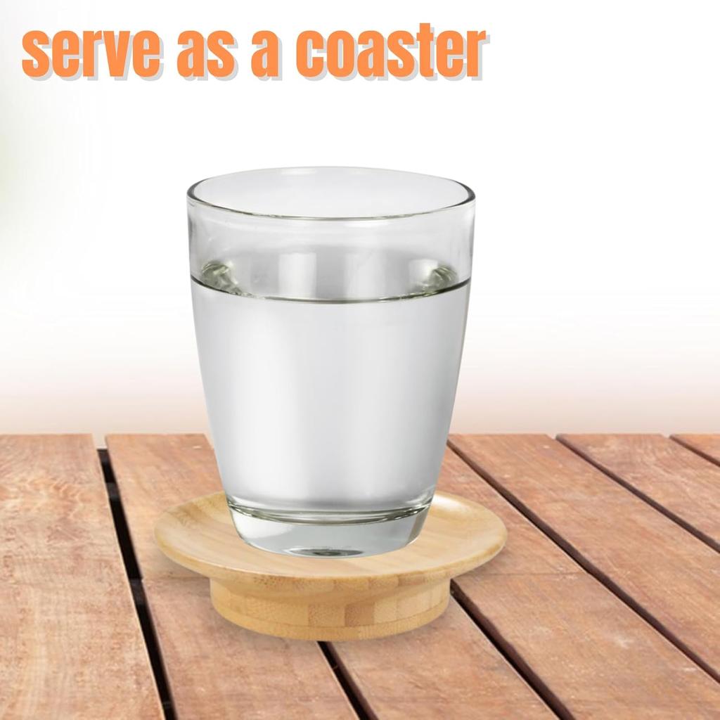 Украшение для бокала вина, бамбуковая крышка для бокала вина, подставки под тарелки, крышки для стаканов, деревянные украшения для стаканов для семейного праздника