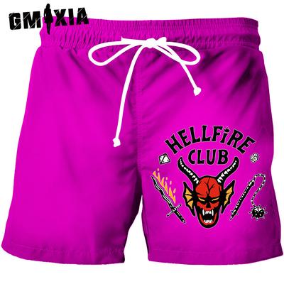 Женские модные повседневные однотонные спортивные шорты с высокой талией и принтом