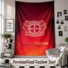 Wall Hanging Tapestry With Custom Name & Text, Bayer Leverkusen Football Decorative Tapestry For Bedroom