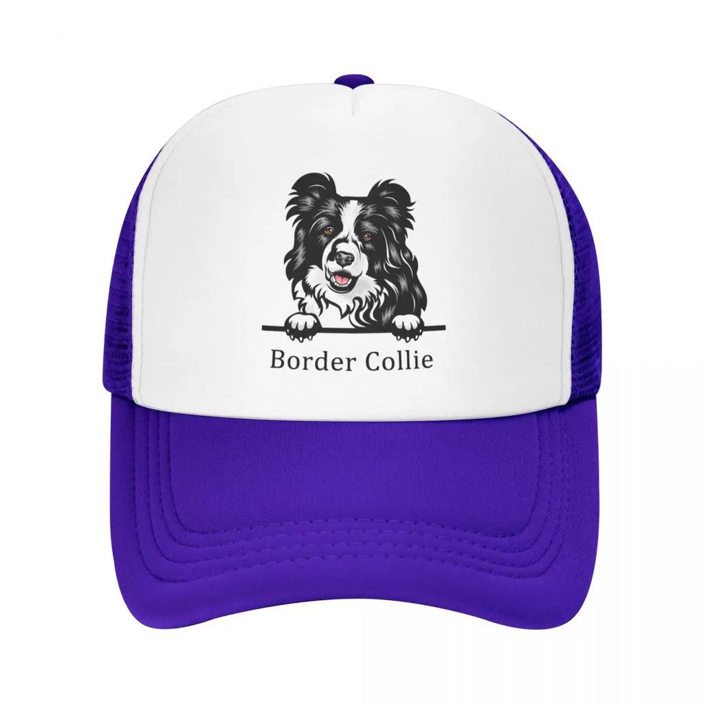 Custom Border Collie Dog Baseball Cap Outdoor Women Unisexs Adjustable Pet Animal Trucker Hat Autumn Personalized Dad Hat