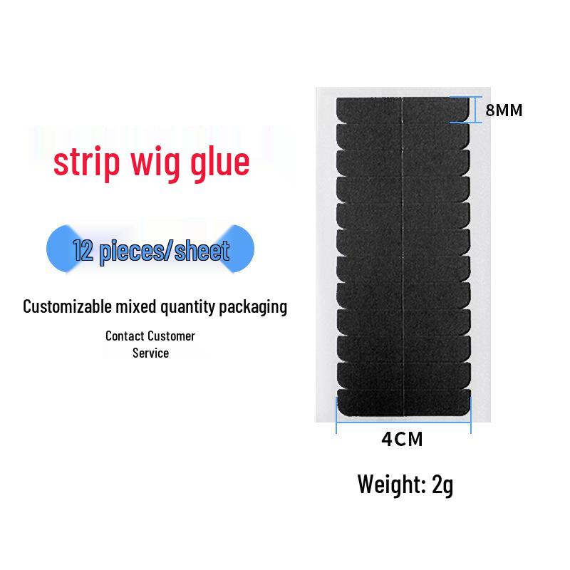 Прозрачная водонепроницаемая потовлагостойкая клейкая лента для парика - Невидимая, без следов, двусторонняя, высокой вязкости, защита от просвечивания.