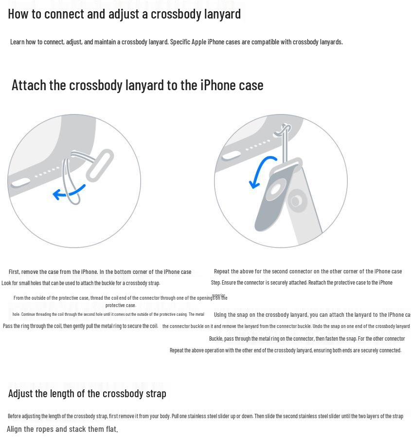 iPhone 17 Магнитный плетеный ремешок-шнурок через плечо
