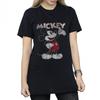 Womens/Ladies Presents Mickey Mouse Cotton Boyfriend T-Shirt