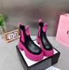 Fashionable Women's Boots 2024 New High-top Colorful Pipe Boots One-leg Short Boots Thick-soled Boots Casual Women's Boots