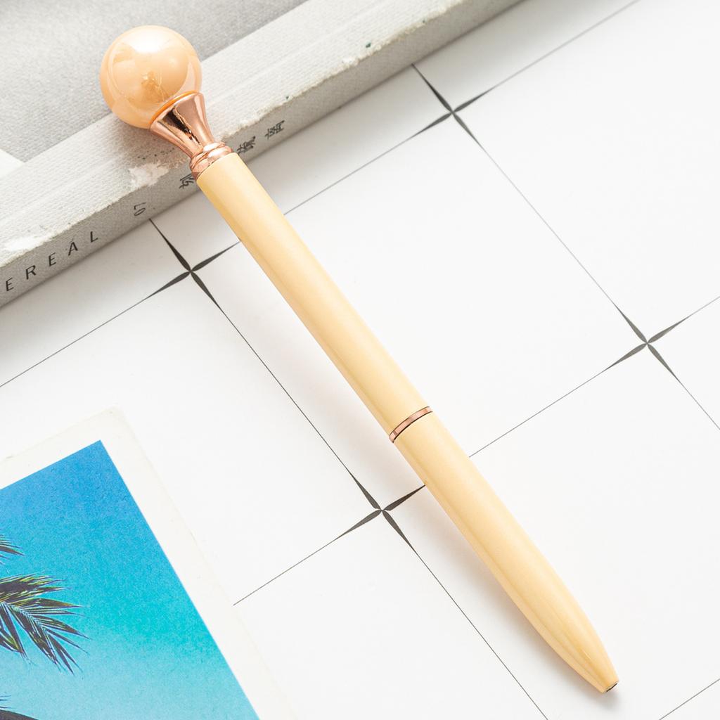 1 шт. ярких цветов INS вращающаяся жемчужная металлическая шариковая ручка школьные канцелярские принадлежности подарок