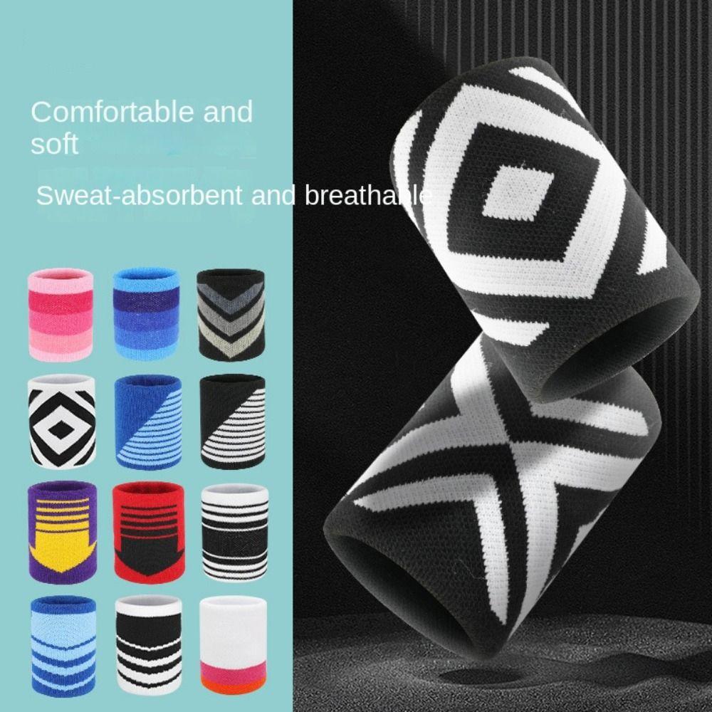 Stretch Elastic Tennis Badminton Wrist Brace Yoga Bracelet Protector Gym Wristband Wrist Sweatband