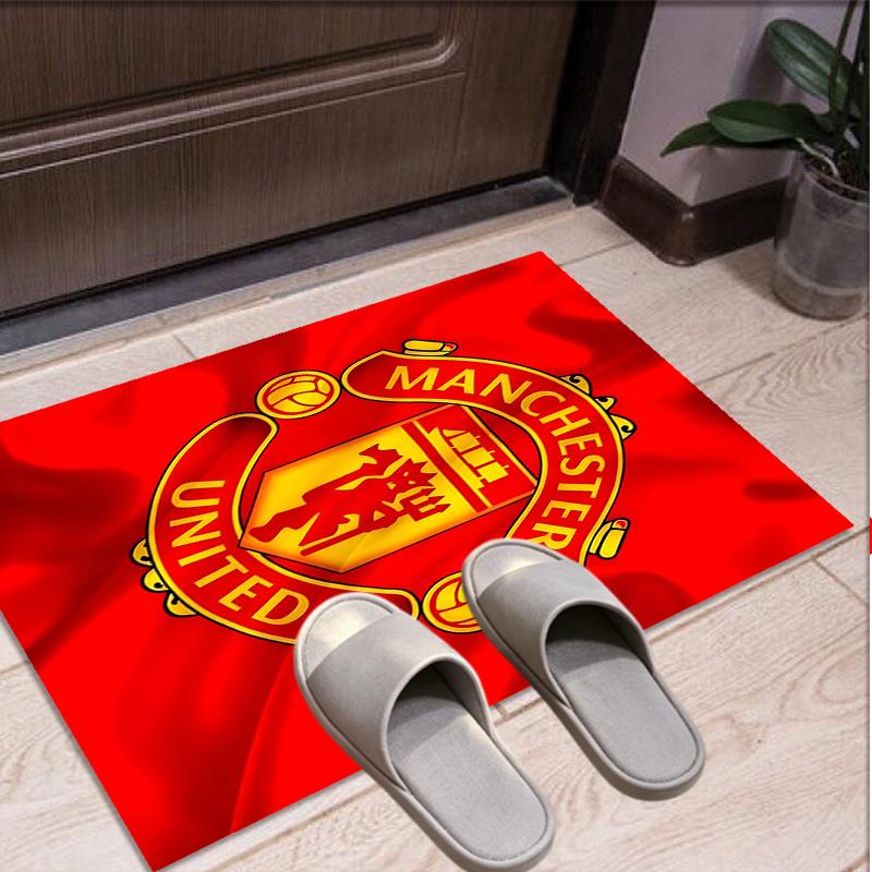 Manchester Football Pattern Rug, Indoor/Outdoor Mat, for Picnic, Gameroom, Bedroom, Office, Living Room, Home Decor Carpet, Birthday Gift