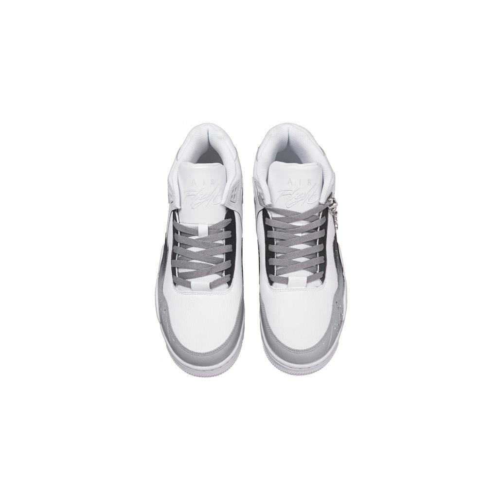Nike Flight Legacy Starlight Sparkling Mid top Vintage Basketball Shoes Unisex Gray BQ4212-101(Team1190-)