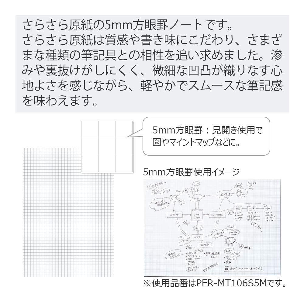 KOKUYO Примечание PERPANEP A5 Гладкая сетка 5 мм PER-MS106S5M