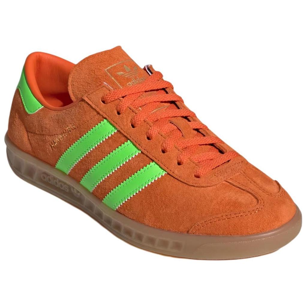 Adidas Женские кроссовки Hamburg Orange Solar Green Gum IH5460
