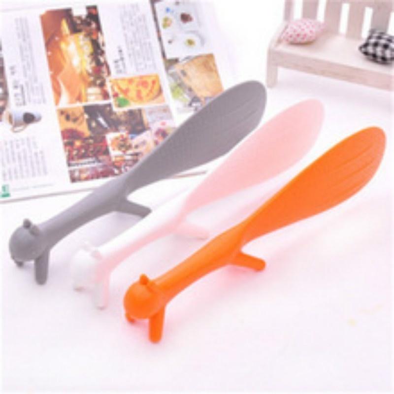 Мультяшная белка ложка с антипригарным покрытием, ковш для риса, прекрасная ложка для еды, кухонные принадлежности, кухонные аксессуары