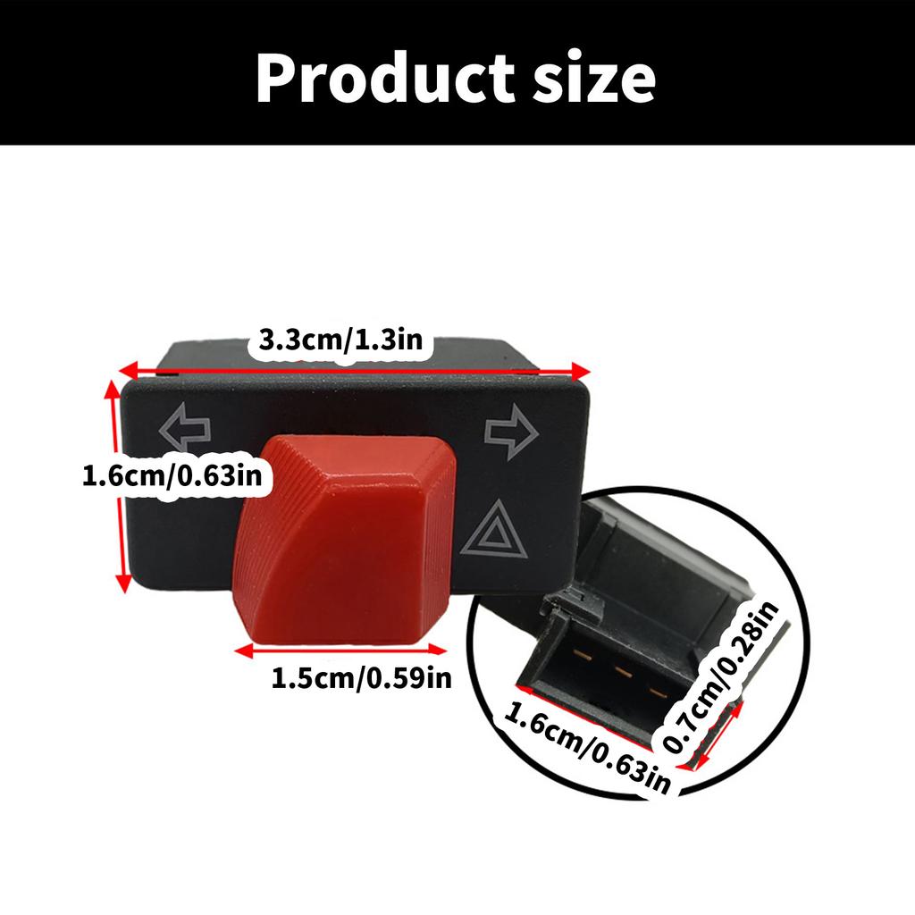 Универсальный переключатель указателя поворота для мотоцикла с кнопкой аварийного мигания. Простая установка для скутеров и мотоциклов.