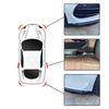 Universal Fit Car Spoiler Lip Carbon Fiber Glossy Black Rear Side Skirt Rocker Wings 35cm Protection Trims for Vehicle