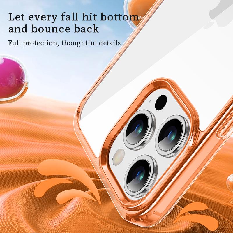 Новинка 2023 года для iPhone 12 13 14 15 Pro Max, прозрачный чехол с рассеиванием тепла и подушкой безопасности против падения для iPhone 15, чехол Funda