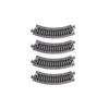 KATO N Gauge Unitrack Compact Curved Track, R117-45, Set of 4, 20-176, Model Railroad Supplies