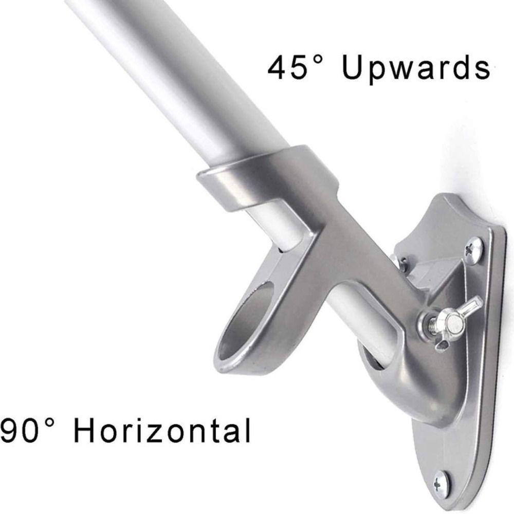 Adjustable Flagpole Base Wall-mounted Flagpole Bracket Accessories Windsock Pole Holder Flag Pole