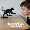 3D-печатная скульптура прыгающего кота Современная статуэтка животного Настольное украшение для гостиной Художественный декор для дома