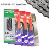 Bicycle Chain 6 7 8 9 10 11 12 Speed Anthracite Chain Mountain Bike Road Bike Shifter Chain 116 Links