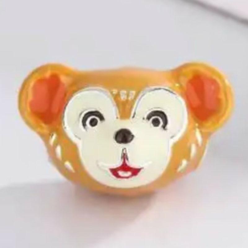 Покрытый медью кубический цирконий Herocross мультяшный кролик шарм семья мать бусины стопор подходит для оригинального европейского браслета ювелирные изделия