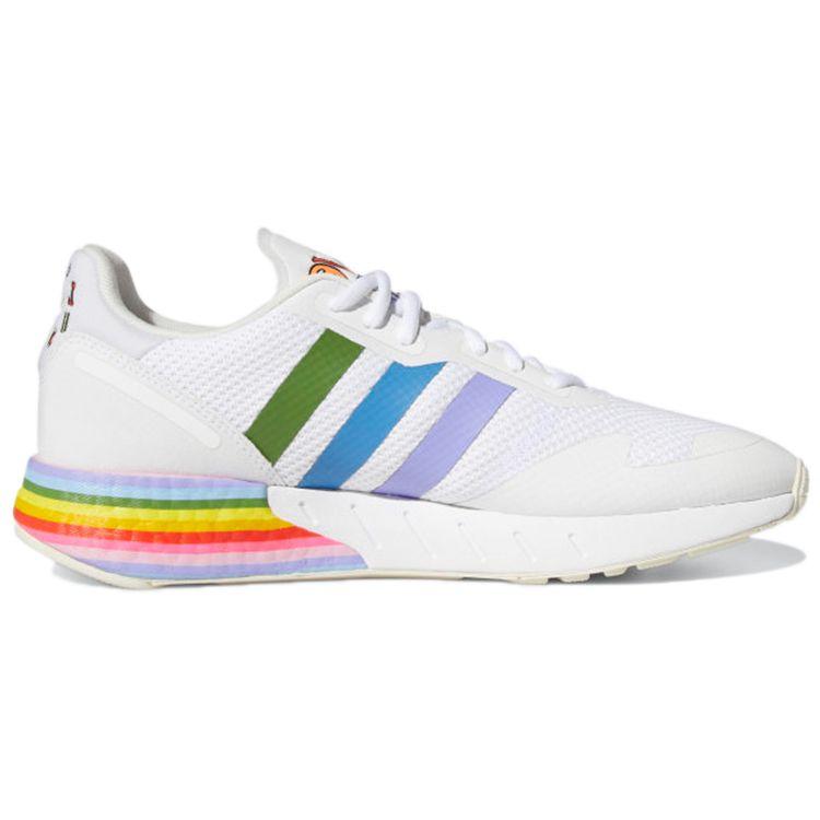 Adidas Кроссовки унисекс ZX 1K Boost Pride White Cloud-White Off-White GW2418