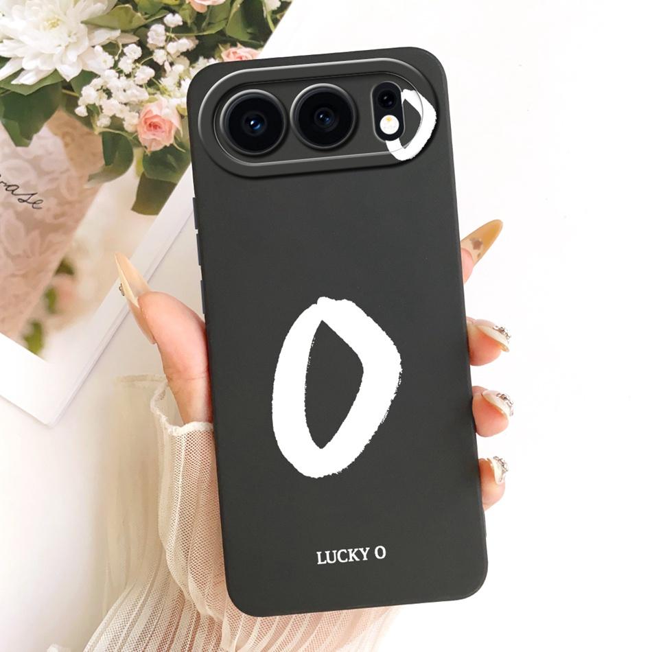 For Honor 500 5G Lucky Initial Letter Phone Case For Honor 500 MEY-AN00 Soft Silicone Shockproof Cases Bumpers