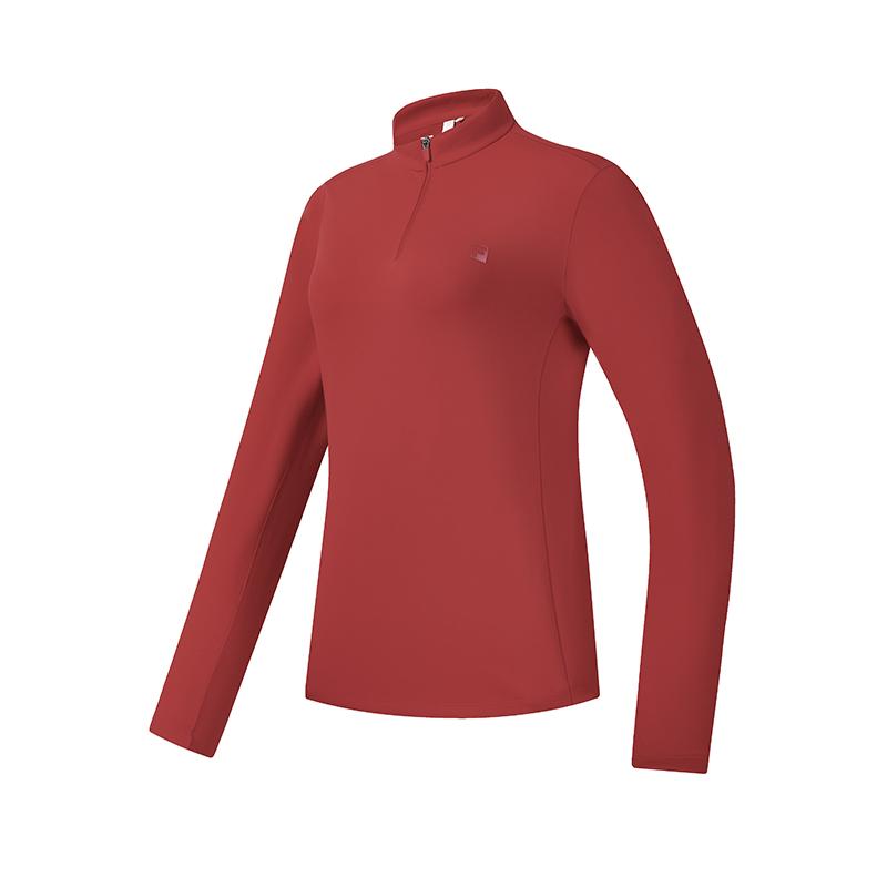 Fila Исследуйте Optima Functional T Простая спортивная тренировка На открытом воздухе Удобная Дышащая Приталенная Универсальная Футболка с длинным рукавом Женские топы A11W617210FRD
