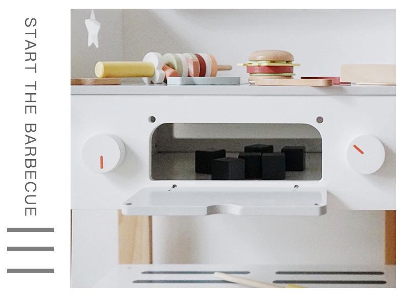 Nunukids Деревянный набор для барбекю и шампуров для детей