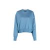 Solid Color Long Sleeve Crew Neck Loose Sweatshirt Women Sweatshirt Blue IB4803