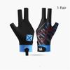 Breathable Soft Billiard Glove Anti-Slip Elastic Professional 3 Finger Fit for Indoor Billiard Sports Game Match Events