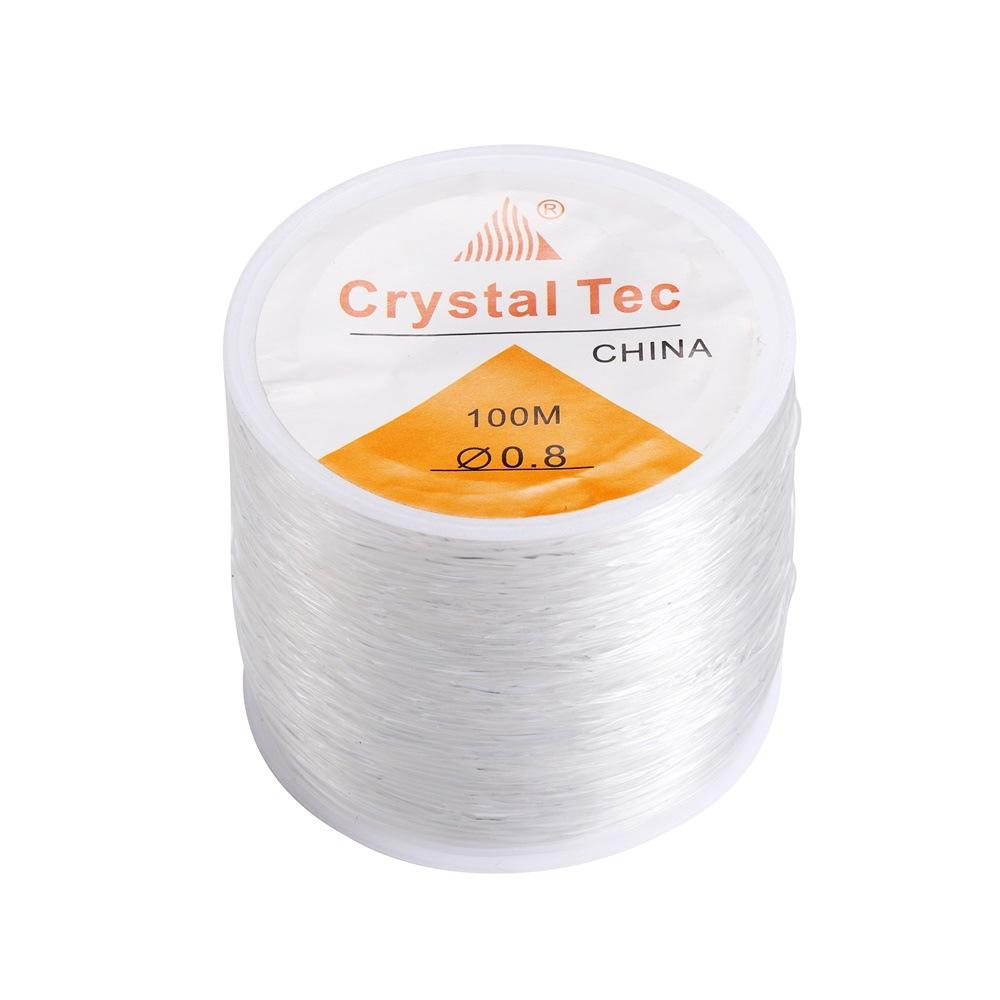100m Strong Elastic Crystal Cord Beading Thread DIY Jewelry Making Necklace Bracelet Beads String Stretchable Thickness 0.5-1mm