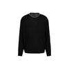 FW23 Вязаный свитер с полосатой отделкой, круглым вырезом и длинными рукавами, мужской свитер, черный 6R1MXG-1MNGZ-0999