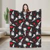 Warm Blanket Airplane Travel B-Bettys Boops Bedding Throws  Flannel Bedspread For Home Decor Graphic Sofa Bed Cover