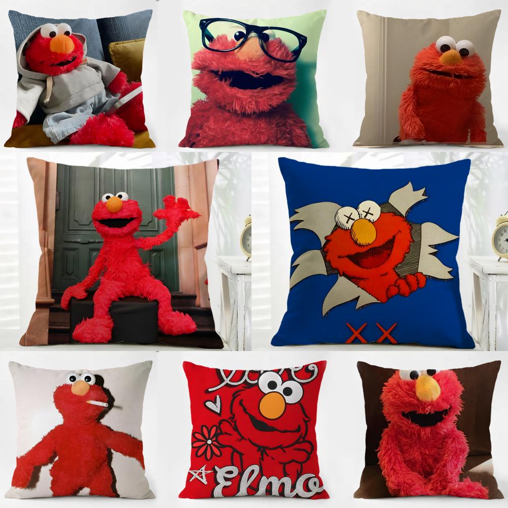 EElmo Cushion Cover Pillow Case Soft Friendly Fabric Concealed Zipper