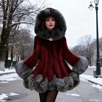 Пальто с капюшоном из искусственного меха для женщин, с длинным рукавом, открытое спереди, флисовая куртка, зимняя теплая, с пушистой отделкой, пушистая верхняя одежда