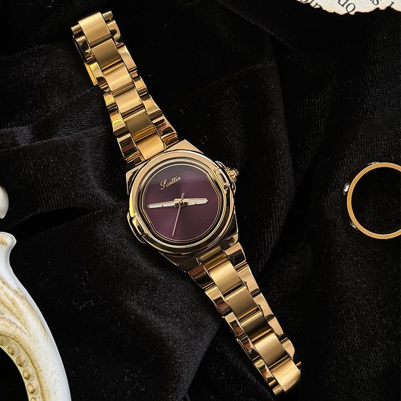 New Elegant Women'S Watch, Creative, Trendy, Stylish, Cool Steel Strap, High-End Luxury Women'S Watch, Women'S Accessory.