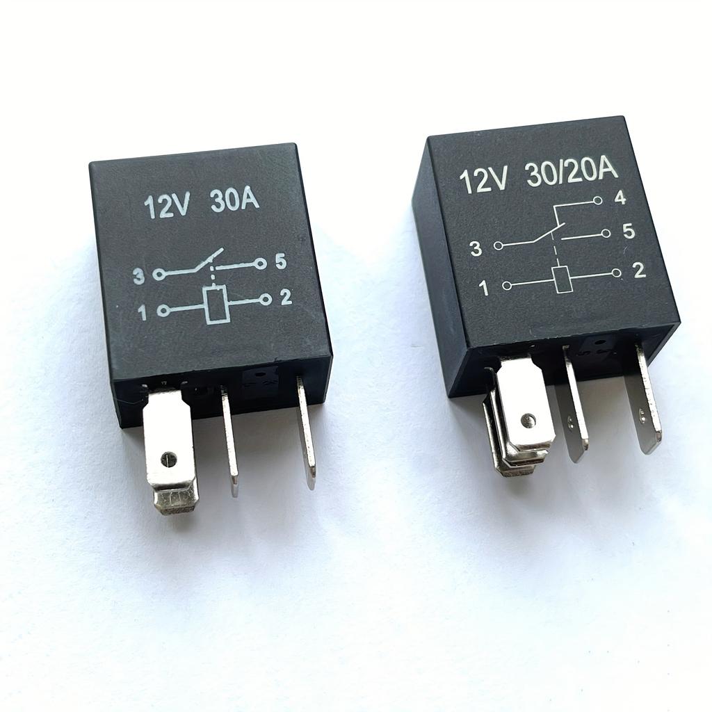 12V/24V 30A Violet Series 4-pin/5-pin Automotive Relay Air Conditioning Oil Pump Truck Relay Relays 5
