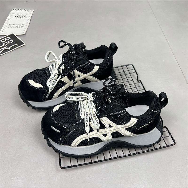 Кожаные повседневные женские бархатные осенне-зимние на толстой подошве, маленькие кроссовки-папы, с маленькой талией, кроссовки для бега, женская обувь