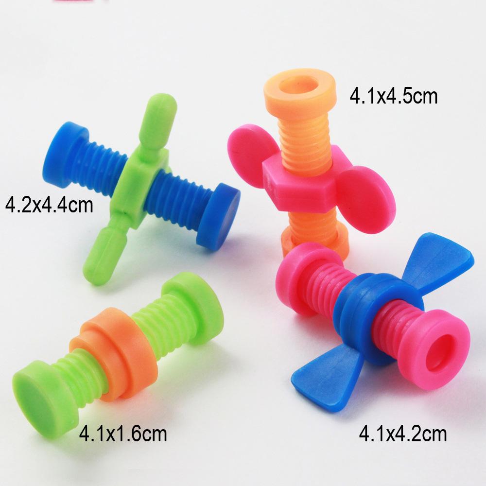 Детский красочный АБС-пластик, 4 шт., игрушка с винтами, вращающиеся пеналы с винтами, сенсорные игрушки-антистресс для детей с аутизмом, подарки